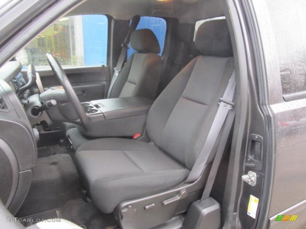 Ebony Interior 2010 Chevrolet Silverado 1500 LT Extended Cab 4x4 Photo #77596761