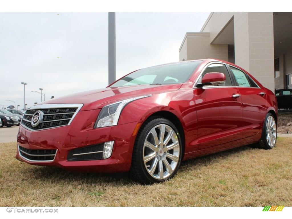 2013 ATS 2.0L Turbo Premium - Crystal Red Tintcoat / Morello Red/Jet Black Accents photo #1