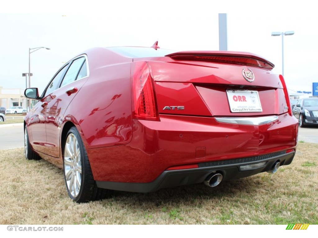 2013 ATS 2.0L Turbo Premium - Crystal Red Tintcoat / Morello Red/Jet Black Accents photo #3
