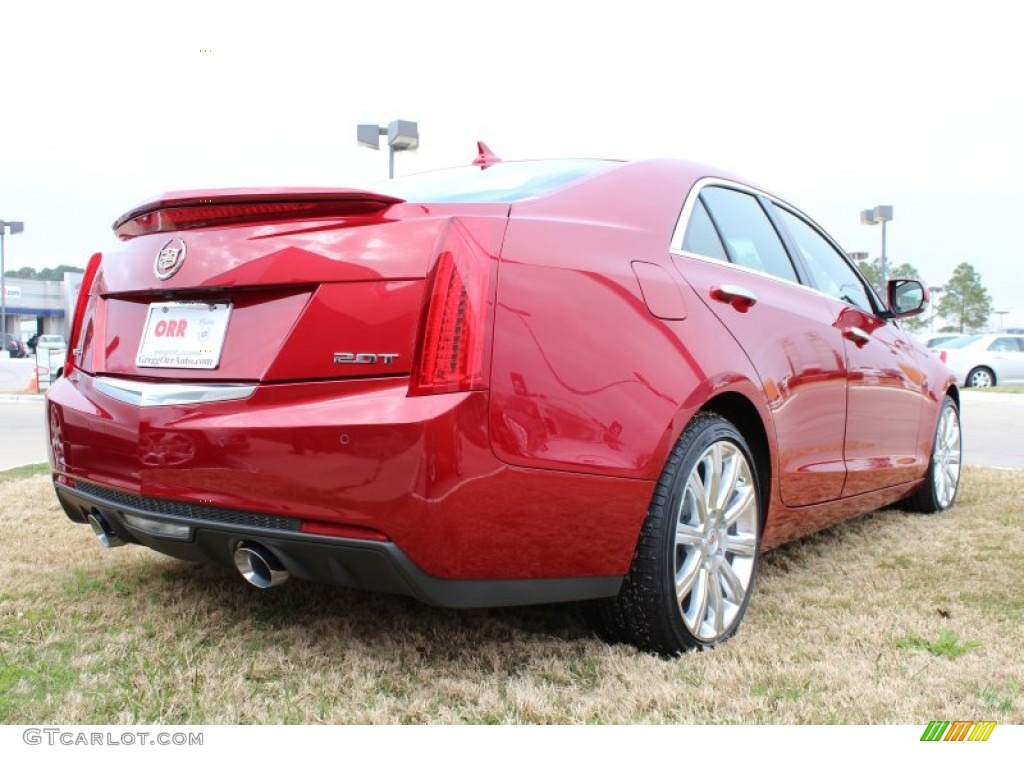 2013 ATS 2.0L Turbo Premium - Crystal Red Tintcoat / Morello Red/Jet Black Accents photo #4