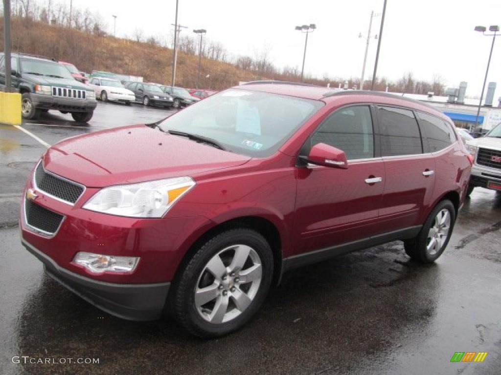 Red Jewel Metallic 2011 Chevrolet Traverse LT AWD Exterior Photo #77596918