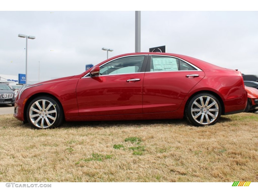 2013 ATS 2.0L Turbo Premium - Crystal Red Tintcoat / Morello Red/Jet Black Accents photo #5