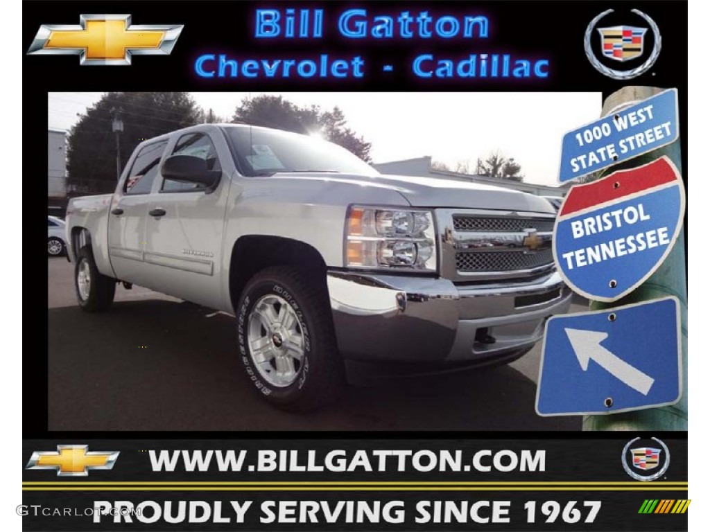 2013 Silverado 1500 LT Crew Cab 4x4 - Silver Ice Metallic / Ebony photo #1