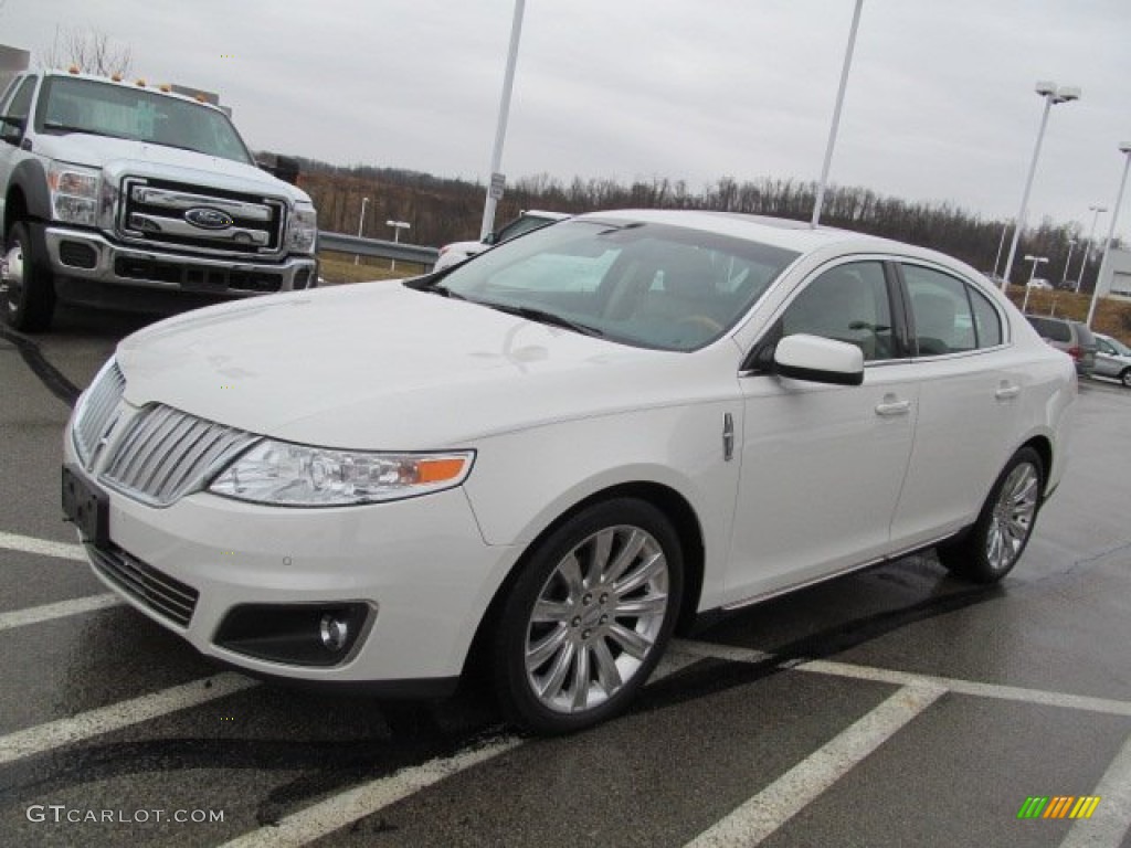 White Suede 2010 Lincoln MKS EcoBoost AWD Exterior Photo #77597166