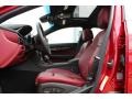 Morello Red/Jet Black Accents Front Seat Photo for 2013 Cadillac ATS #77597181