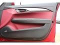 Morello Red/Jet Black Accents 2013 Cadillac ATS 2.0L Turbo Premium Door Panel