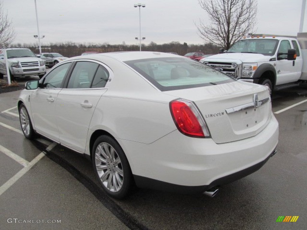 White Suede 2010 Lincoln MKS EcoBoost AWD Exterior Photo #77597227
