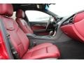 Morello Red/Jet Black Accents Front Seat Photo for 2013 Cadillac ATS #77597228