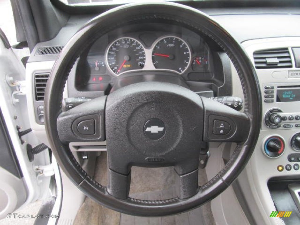 2005 Chevrolet Equinox LT AWD Light Gray Steering Wheel Photo #77598405