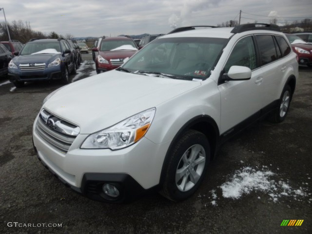 Satin White Pearl 2013 Subaru Outback 2.5i Premium Exterior Photo #77598501