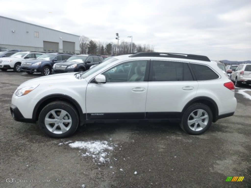 Satin White Pearl 2013 Subaru Outback 2.5i Premium Exterior Photo #77598516