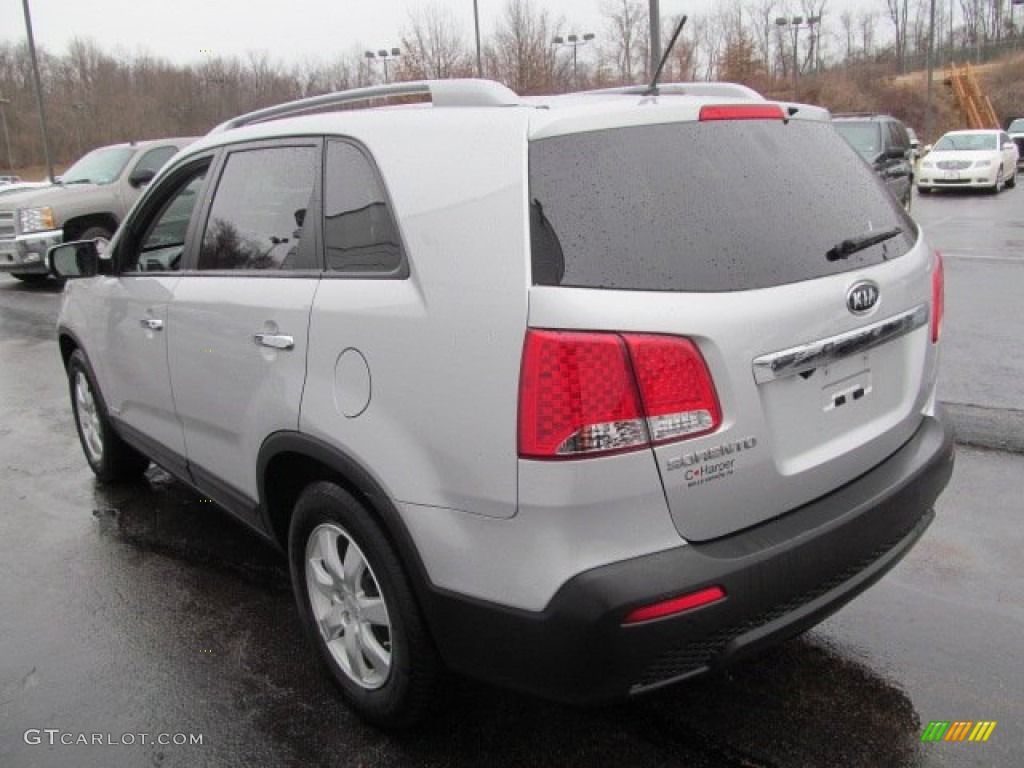 2012 Sorento LX AWD - Bright Silver / Black photo #7