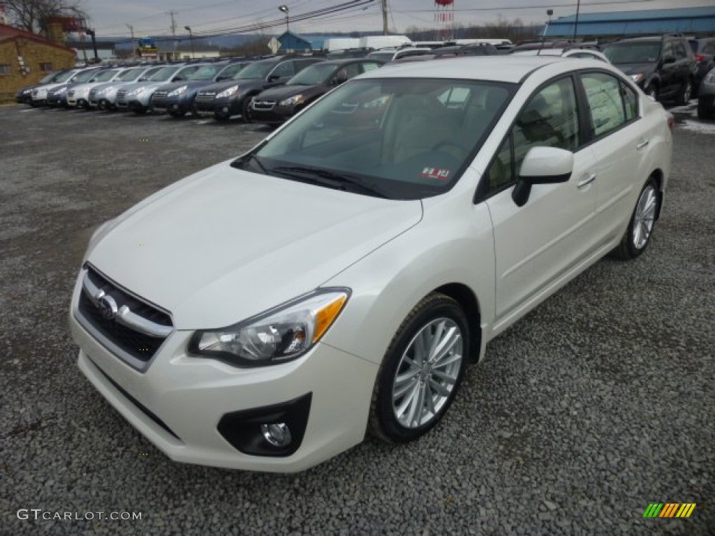 Satin White Pearl 2013 Subaru Impreza 2.0i Limited 4 Door Exterior Photo #77599302