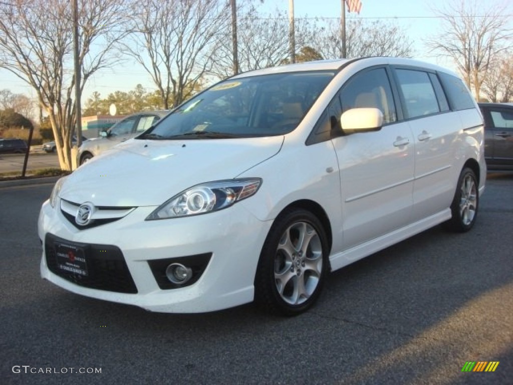 Crystal White 2008 Mazda MAZDA5 Sport Exterior Photo #77601204
