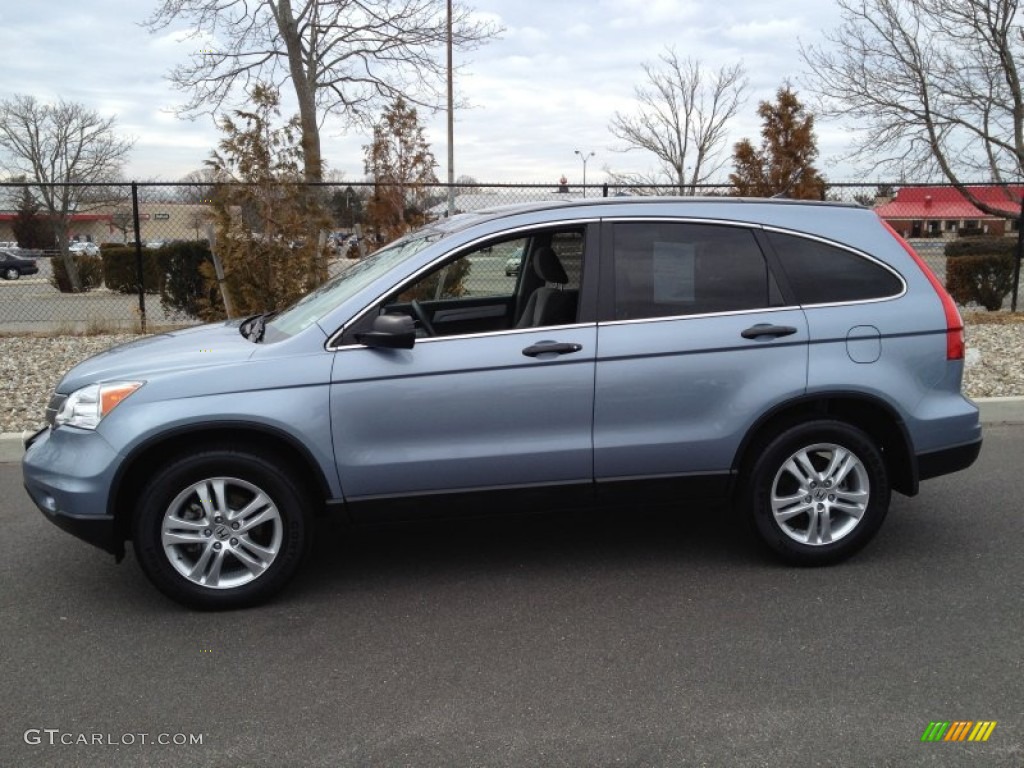 2011 CR-V EX 4WD - Glacier Blue Metallic / Gray photo #4