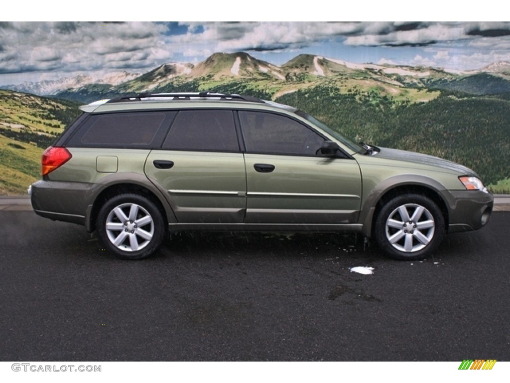 2006 Outback 2.5i Wagon - Willow Green Opalescent / Taupe photo #2