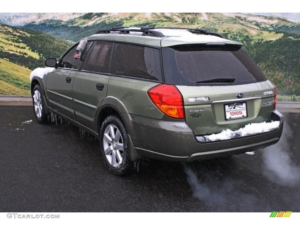 2006 Outback 2.5i Wagon - Willow Green Opalescent / Taupe photo #4