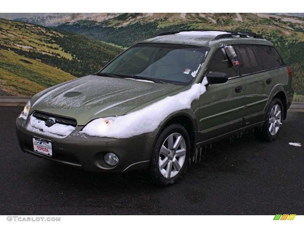 2006 Outback 2.5i Wagon - Willow Green Opalescent / Taupe photo #5