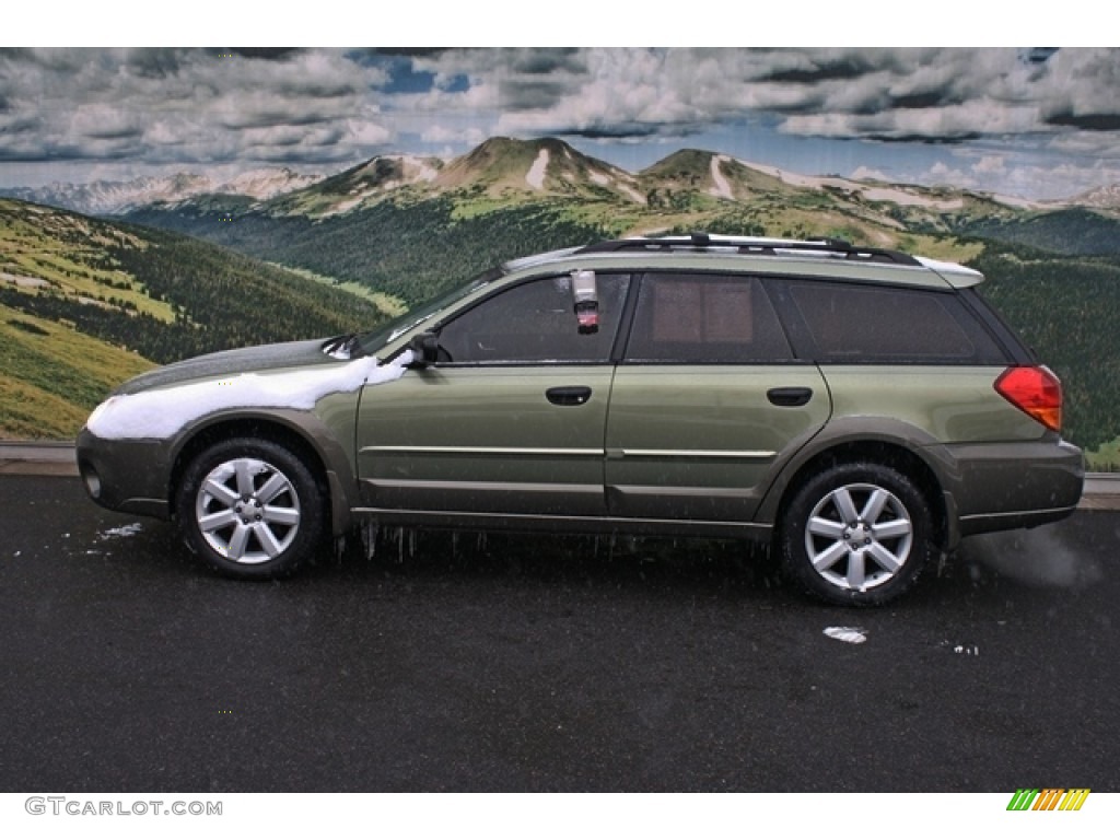 2006 Outback 2.5i Wagon - Willow Green Opalescent / Taupe photo #6