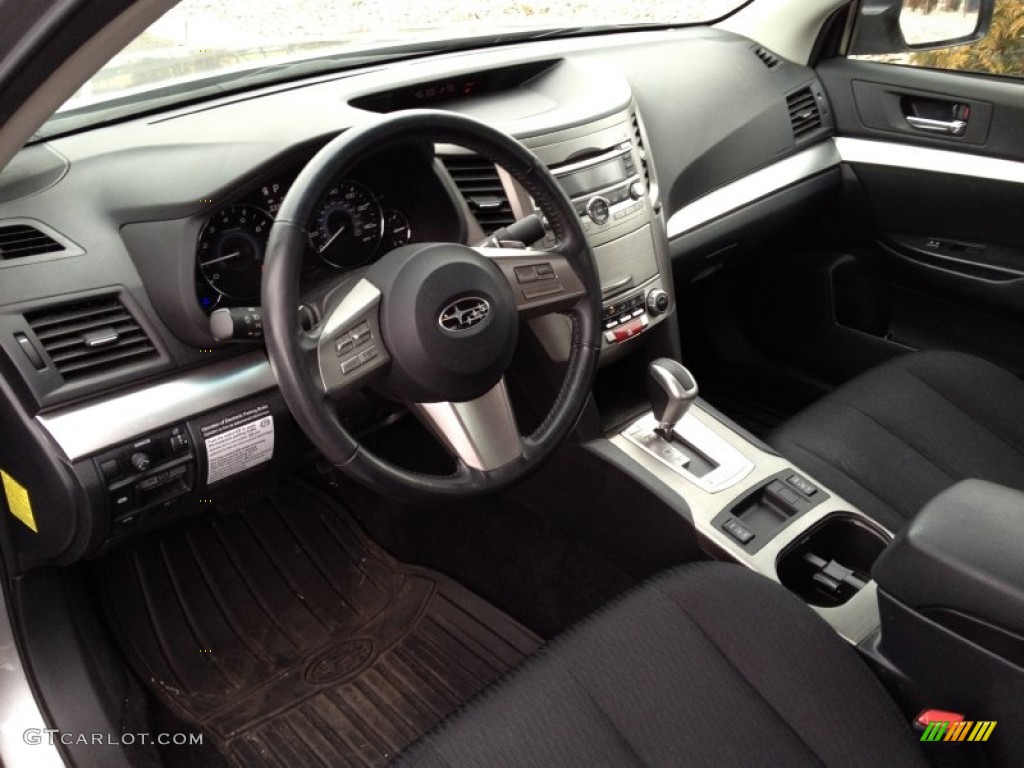 2010 Legacy 2.5i Premium Sedan - Steel Silver Metallic / Off Black photo #8