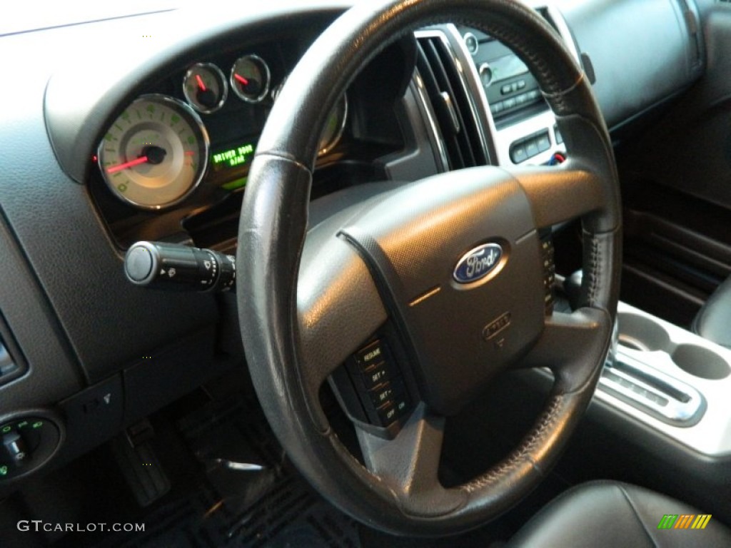 2010 Ford Edge SEL Charcoal Black Steering Wheel Photo #77602422