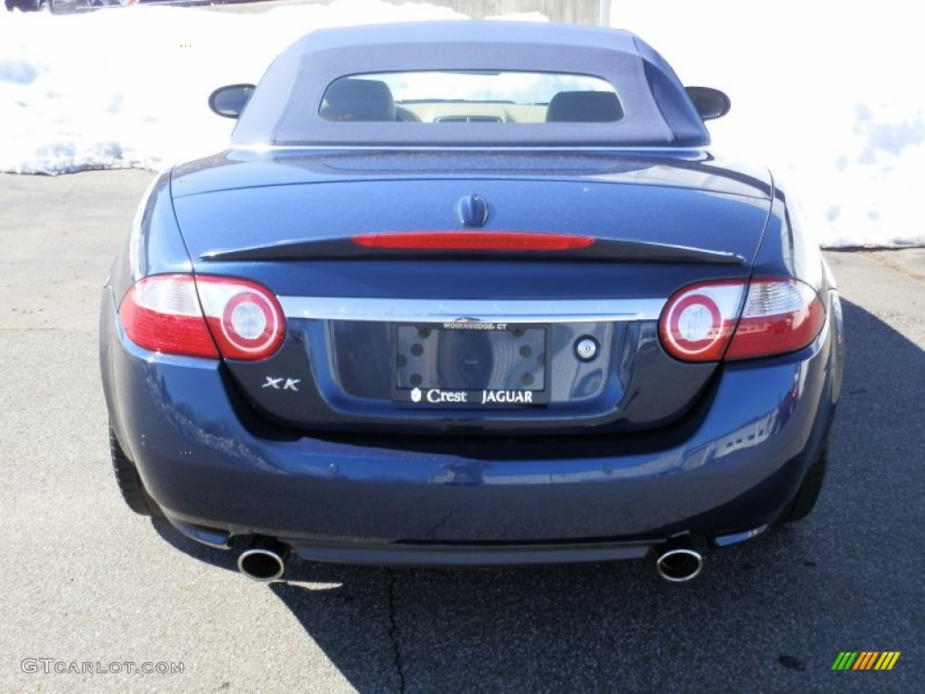 2008 XK XK8 Convertible - Indigo Metallic / Caramel photo #5