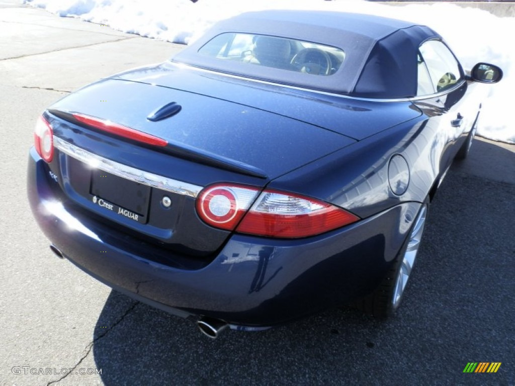 2008 XK XK8 Convertible - Indigo Metallic / Caramel photo #6