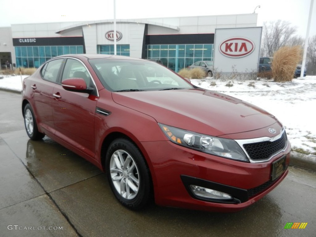 2012 Optima LX - Spicy Red / Beige photo #1