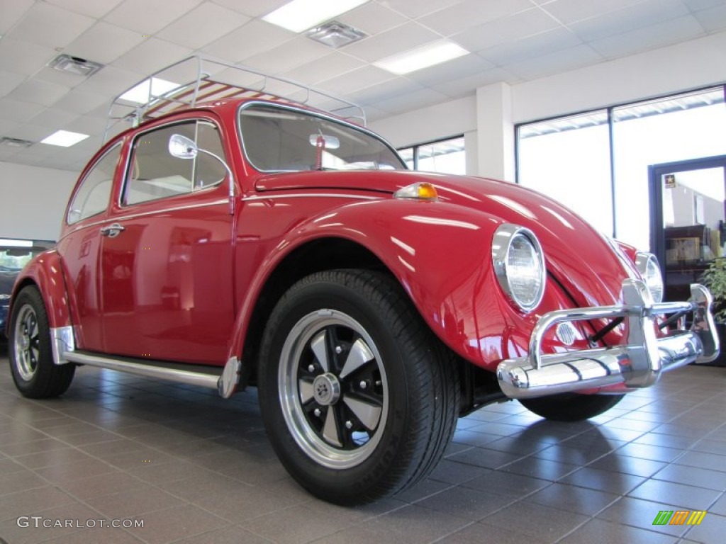 1967 Beetle Coupe - Poppy Red / Tan photo #1