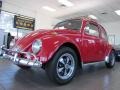 1967 Poppy Red Volkswagen Beetle Coupe  photo #3