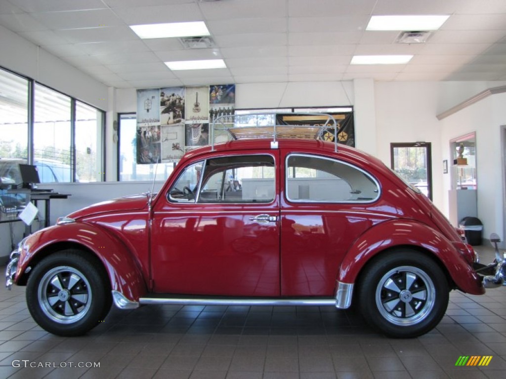 Poppy Red 1967 Volkswagen Beetle Coupe Exterior Photo #77604057