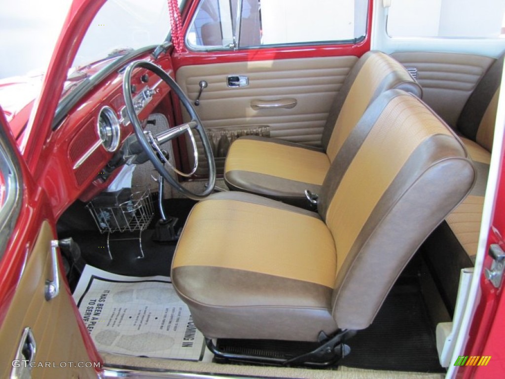 Tan Interior 1967 Volkswagen Beetle Coupe Photo #77604171