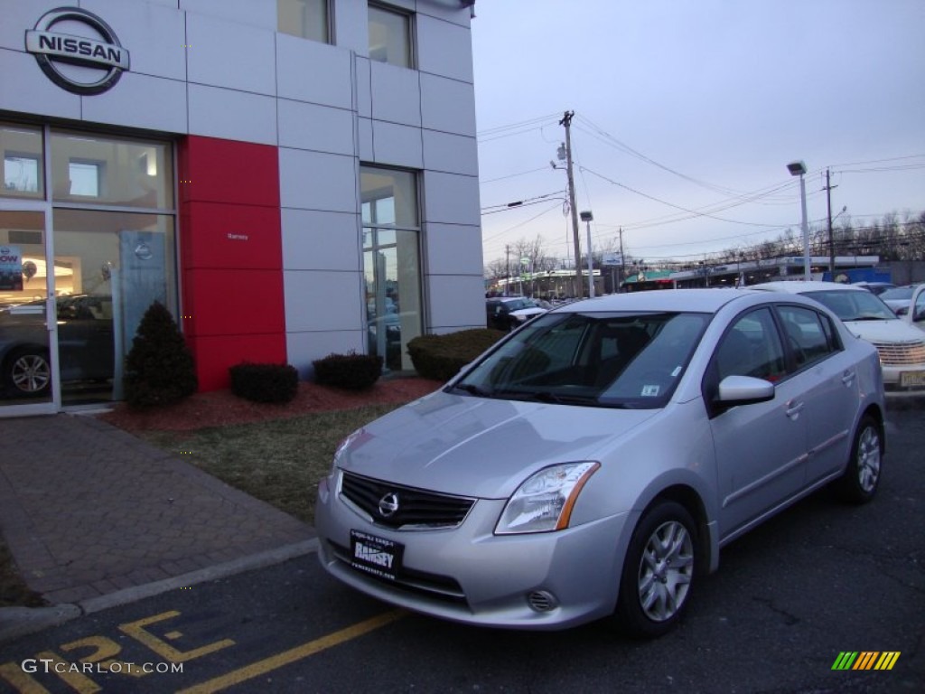 2011 Sentra 2.0 S - Brilliant Silver Metallic / Charcoal photo #1