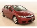 2010 Tango Red Pearl Honda Civic LX Sedan  photo #1