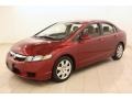 2010 Tango Red Pearl Honda Civic LX Sedan  photo #3