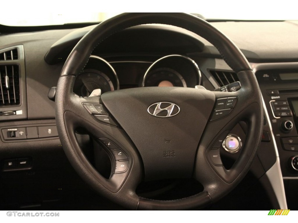 2011 Sonata SE - Midnight Black / Black photo #6