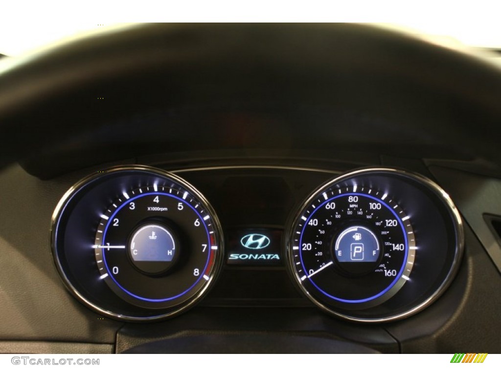 2011 Sonata SE - Midnight Black / Black photo #7