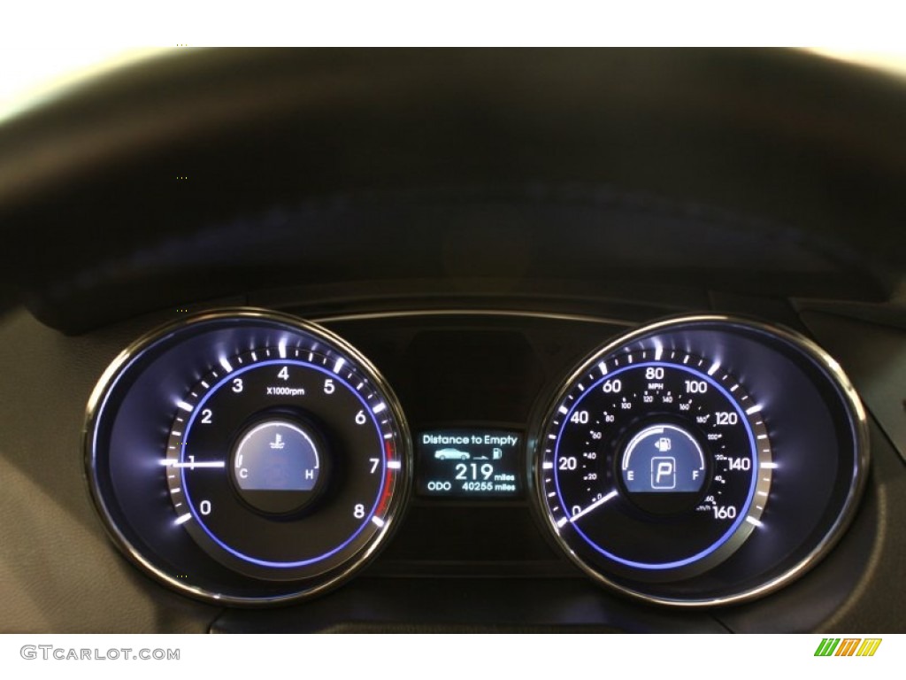 2011 Sonata SE - Midnight Black / Black photo #8