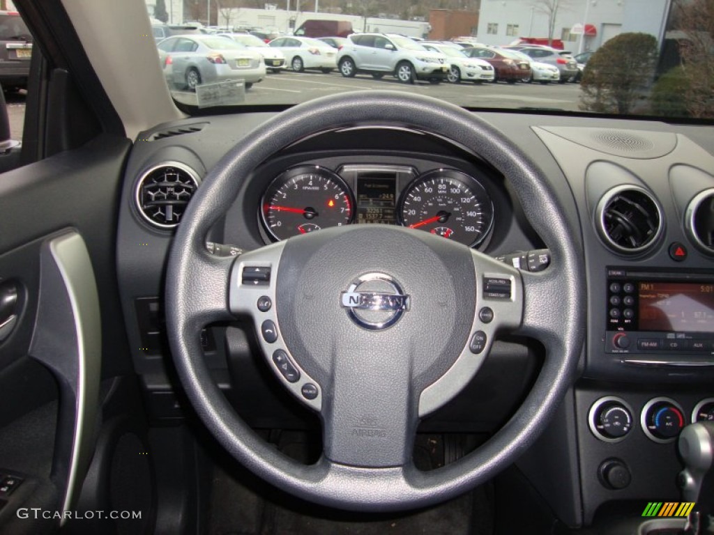 2011 Rogue SV AWD - Gotham Gray Metallic / Black photo #13
