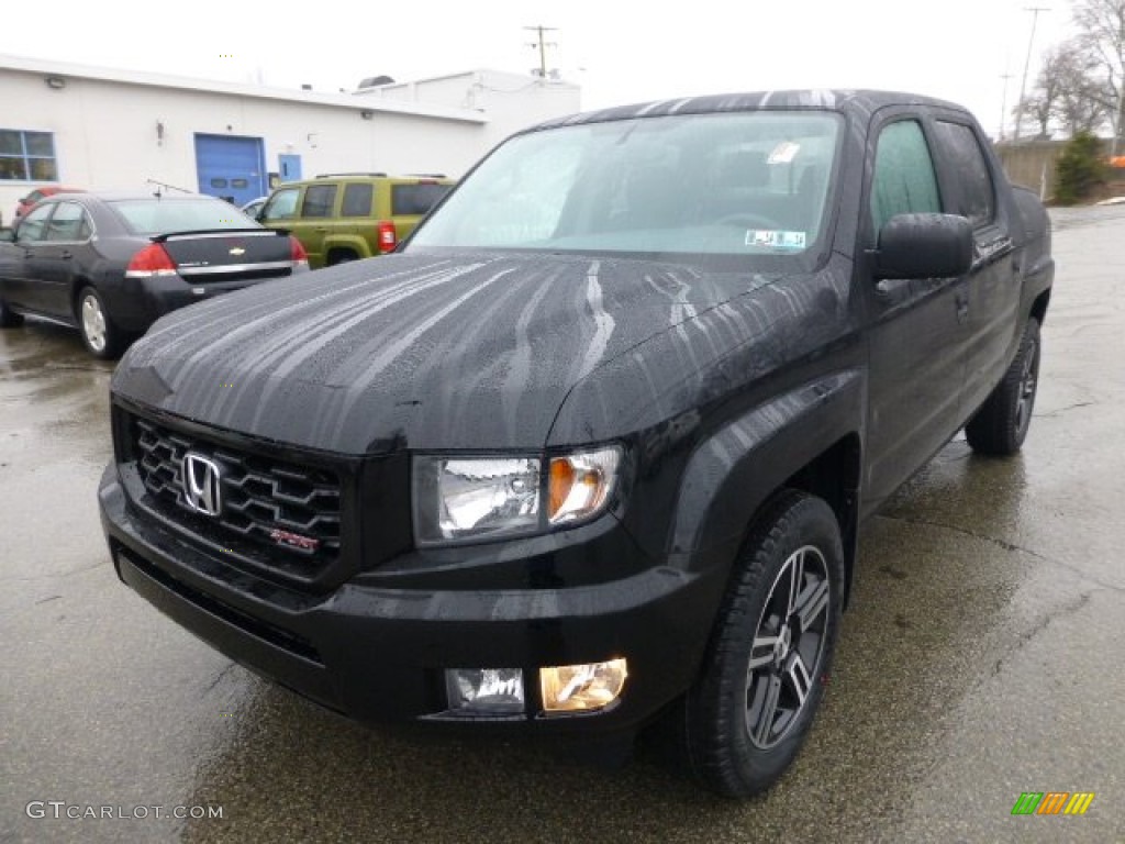 Crystal Black Pearl 2013 Honda Ridgeline Sport Exterior Photo #77606493