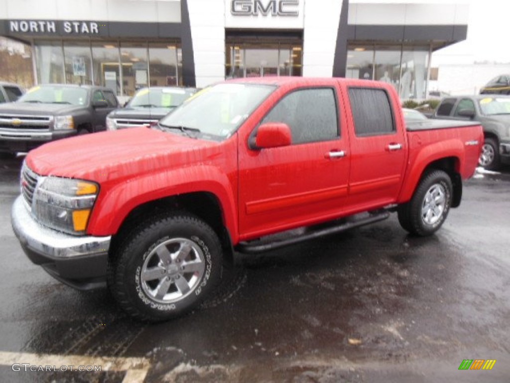 2010 Canyon SLT Crew Cab 4x4 - Fire Red / Ebony photo #2