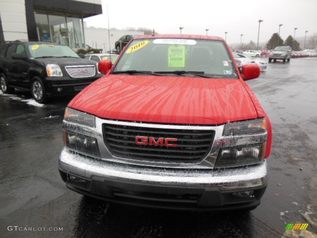 2010 Canyon SLT Crew Cab 4x4 - Fire Red / Ebony photo #3