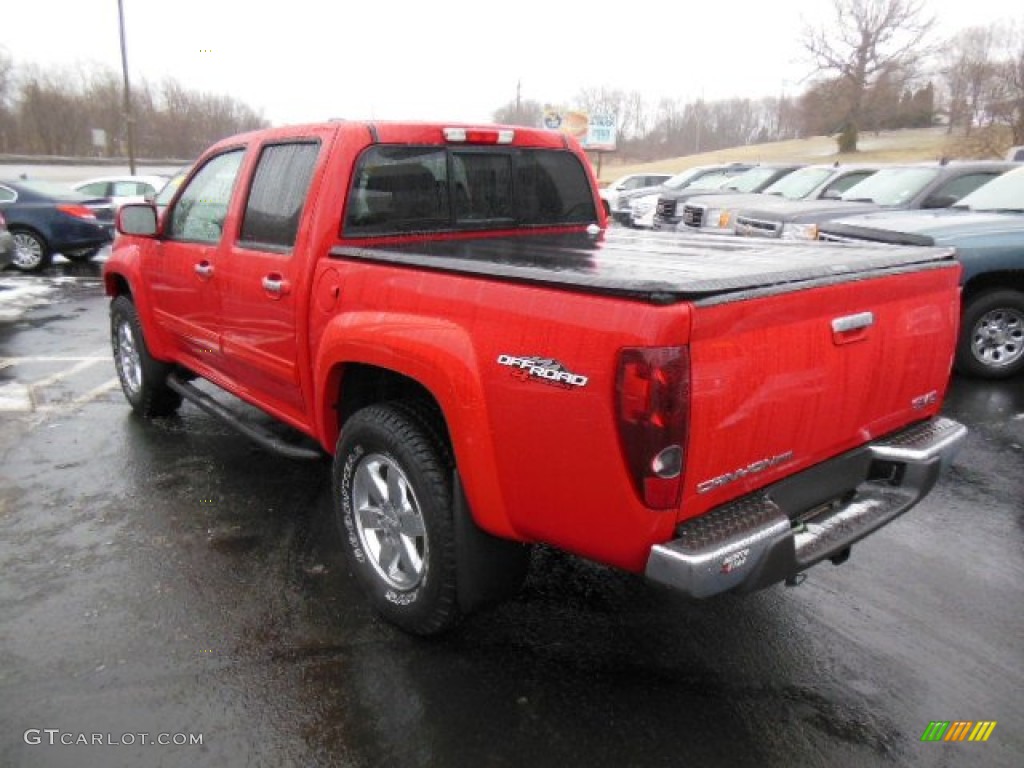 Fire Red 2010 GMC Canyon SLT Crew Cab 4x4 Exterior Photo #77606703