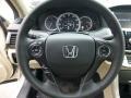 Ivory 2013 Honda Accord EX-L Sedan Steering Wheel