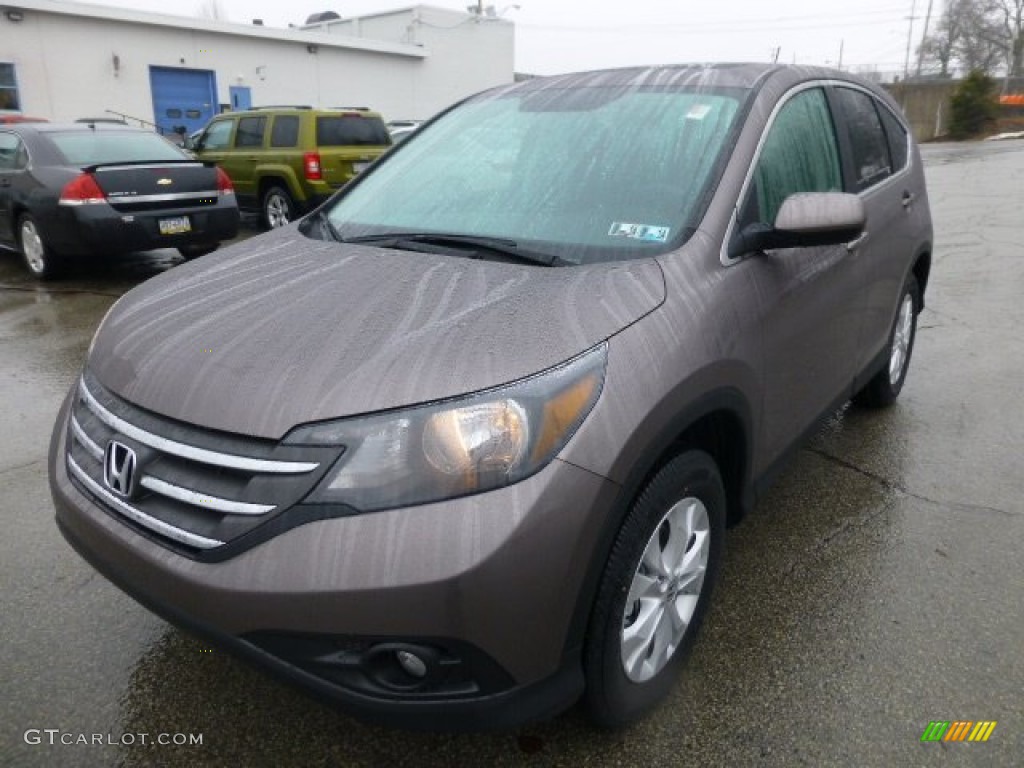 2013 CR-V EX AWD - Urban Titanium Metallic / Black photo #8