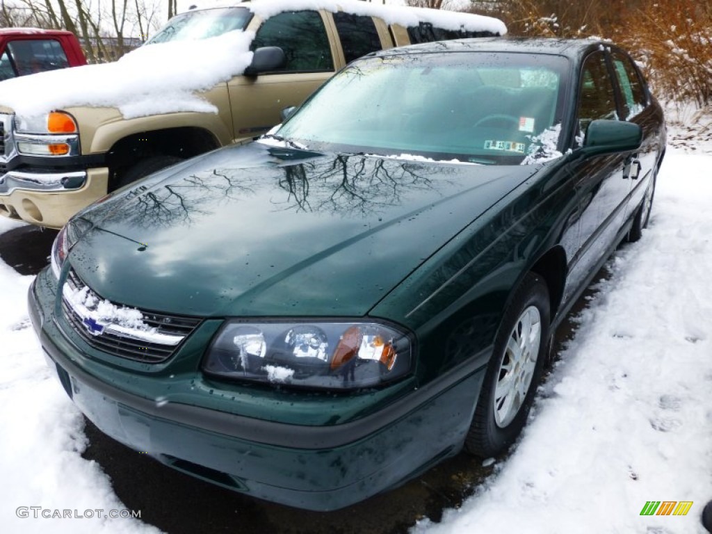 Medium Green Pearl 2002 Chevrolet Impala Standard Impala Model Exterior Photo #77607690