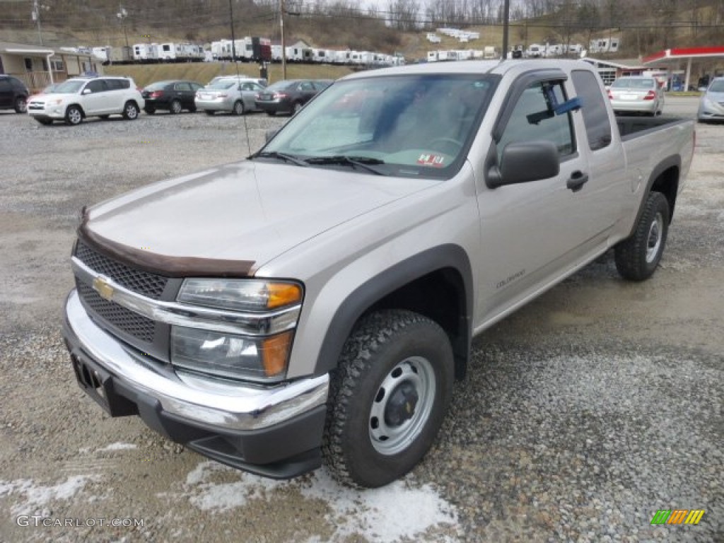 2005 Colorado LS Extended Cab 4x4 - Silver Birch Metallic / Medium Dark Pewter photo #3