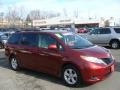 2011 Salsa Red Pearl Toyota Sienna LE  photo #1