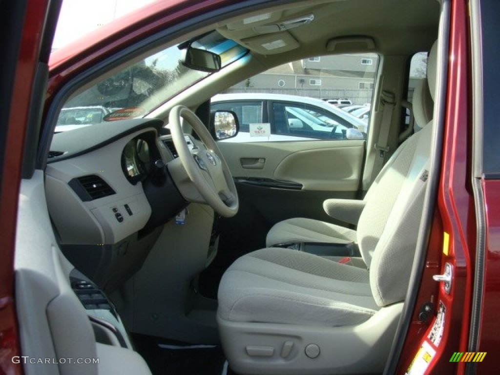Bisque Interior 2011 Toyota Sienna LE Photo #77608926