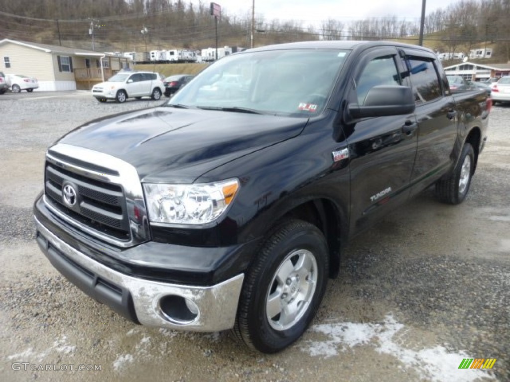 2011 Tundra TRD CrewMax 4x4 - Black / Sand Beige photo #3